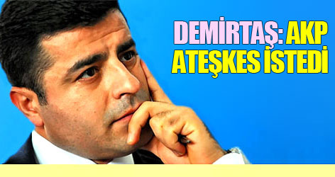 Demirtaş: AKP ateşkes istedi