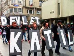 Taksim'de Dersim protestosu