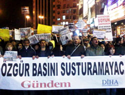 Tutuklu gazeteciler için Taksim'de eylem!