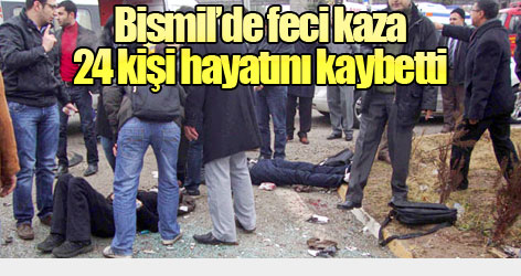 Diyarbakır'da feci kaza: 24 kişi hayatını kaybetti