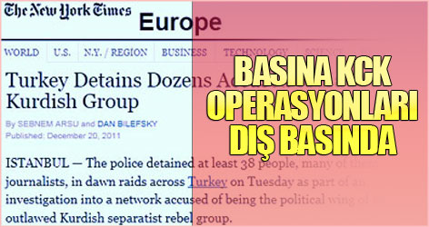 KCK operasyonları dış basında