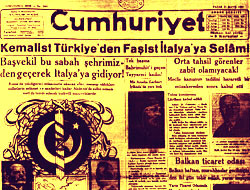 ‘Kemalist Türkiye’den Faşist İtalya’ya Selam!’