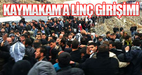 Uludere kaymakamı'na linç girişimi