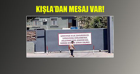 Cizre'de kışladan mesaj var