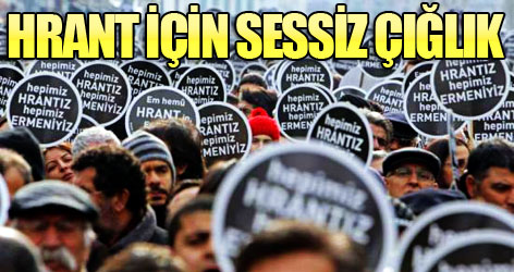 'Hrant için adalet için' sessiz çığlık