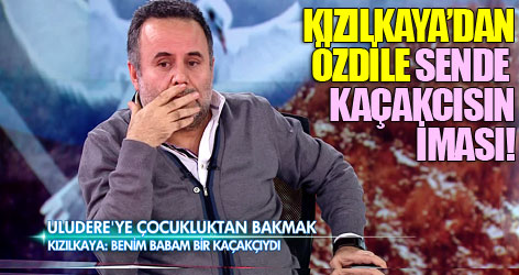 Kızılkaya'dan Özdil'e sende kaçakçısın iması!
