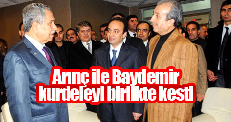 Bülent Arınç ile Baydemir kurdeleyi birlikte kesti!