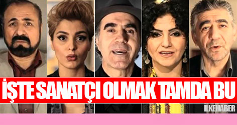 İşte sanatçı olmak tamda bu!