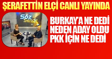 Şerafettin Elçi'den çarpıcı açıklamalar!