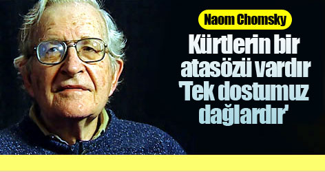 Chomsky: Kürtlerin bir atasözü vardır... 'Tek dostumuz dağlardır'