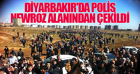 Diyarbakır'da polis Newroz alanından çekildi