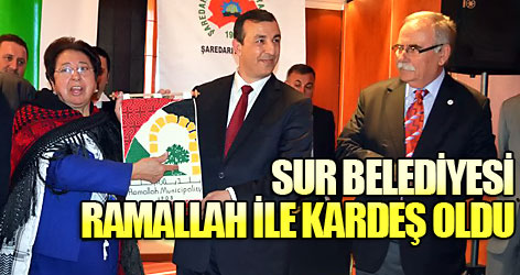 Sur Belediyesi Ramallah ile kardeş oldu