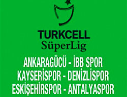 Turkcell Süper Lig'te 3 maç var