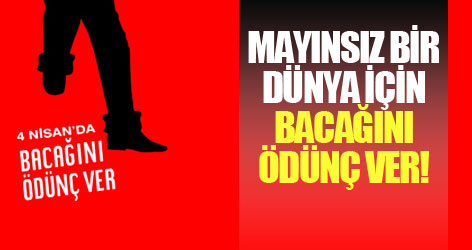 Mayınsız bir dünya için bacağını ödünç ver!