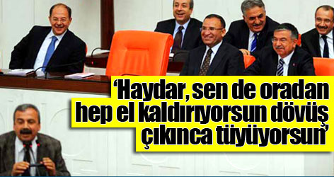 Sırrı Süreyya: Haydar, sende dövüş çıktığında hep tüyüyorsun!