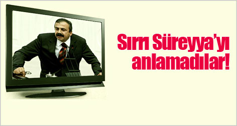 Sırrı Süreyya Önder'i anlamadılar!