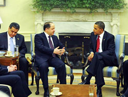 Barzani, Obama ile görüştü