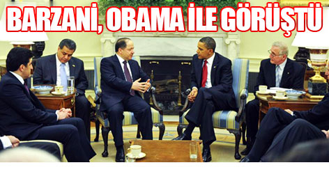 Barzani, Obama ile görüştü