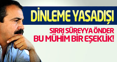 Sırrı Süreyya Önder: Mühim bir eşeklik!