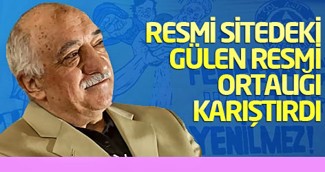 Resmi sitedeki Gülen fotoğrafı ortalığı karıştırdı