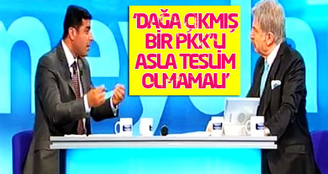 Demirtaş: Dağa çıkmış bir PKK'lı asla teslim olmamalı!