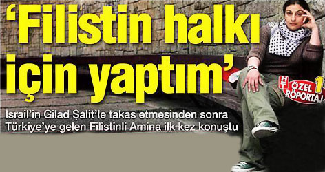 Filistinli Amina: Terörist değiliz, özgürlüğümüz için savaşıyoruz