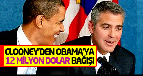 Clooney'den Obama'ya 12 milyon dolar bağış!
