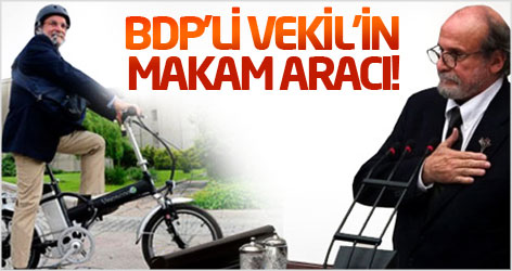 BDP’li vekil meclise bisikletle gidiyor