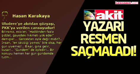 Yeni Akit yazarı resmen saçmaladı!