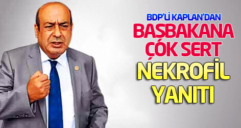 Hasip Kaplan'dan Başbakan'a çok sert nekrofil yanıtı