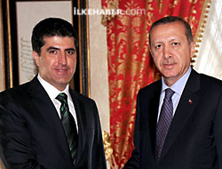 Erdoğan Neçirvan Barzani ile görüştü