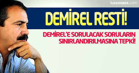Sırrı Süreyya'dan Demirel resti!