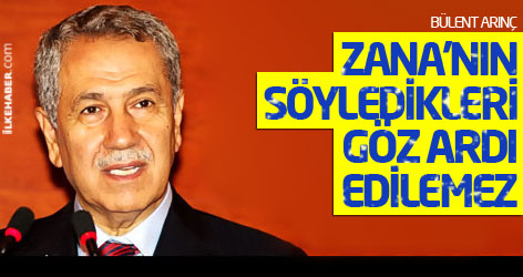 Bülent Arınç: Zana'nın söyledikleri göz ardı edilemez