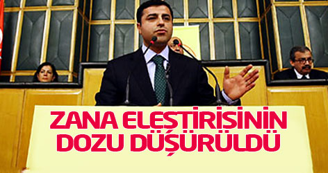 Demirtaş, Zana eleştirisinin dozunu düşürdü
