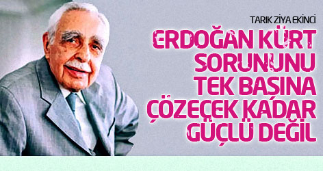Ekinci: Erdoğan Kürt sorununu tek başına çözecek kadar güçlü değil