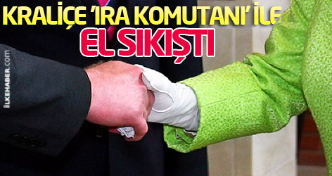 Kraliçe 'IRA komutanı' ile el sıkıştı