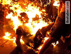 İsrail'de bir kişi daha kendini yaktı