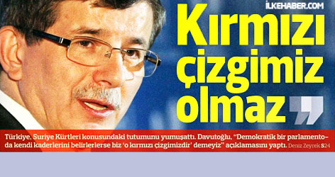 Davutoğlu: Meclis karar verirse kırmızı çizgimiz olmaz!