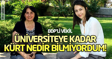 BDP'li Vekil: Üniversiteye kadar Kürt nedir bilmiyordum!