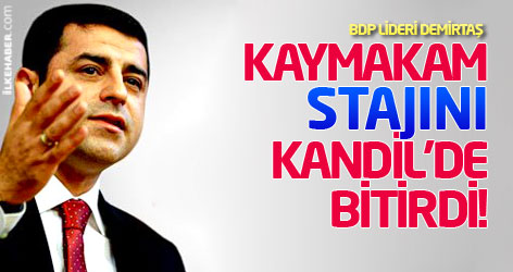 Demirtaş: Kaymakam stajını kandil'de bitirdi!