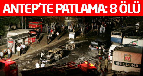 Gaziantep'te bombalı saldırı:8 ölü, 66 yaralı Flaş