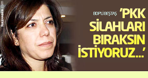 BDP'li Beştaş: 'PKK silahları bıraksın istiyoruz...'