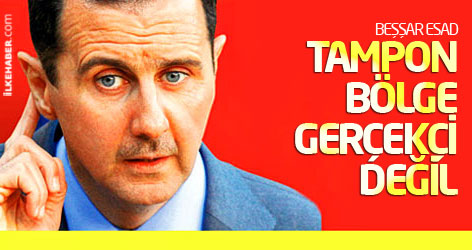 Esad: Tampon bölge gerçekçi değil