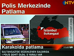 Sultangazi polis merkezinde patlama!