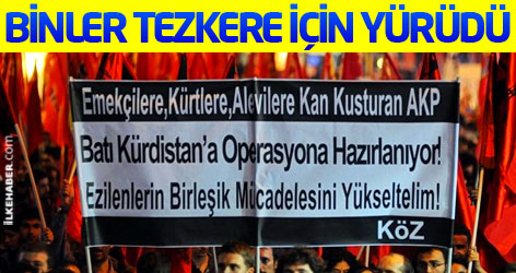 Binlerce kişi tezkere için sokağa çıktı