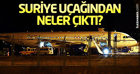 Suriye uçağından neler çıktı?