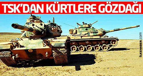 Suriye sınırında Kürtlere gözdağı tatbikatı