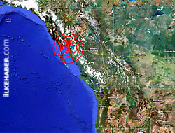Kanada açıklarında büyük deprem!