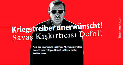 Alman gazetesinden Erdoğan için Türkçe 'defol' manşeti