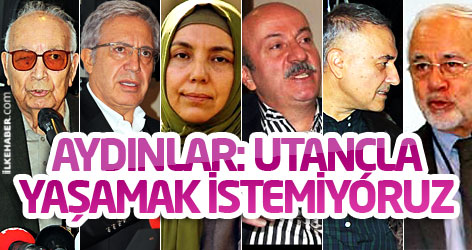 Aydınlar: Utançla yaşamak istemiyoruz!